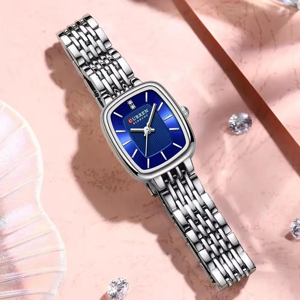CURRN 9093 montre à Quartz pour femmes mode loisirs diamant Simple or argenté bande d'acier montre-b