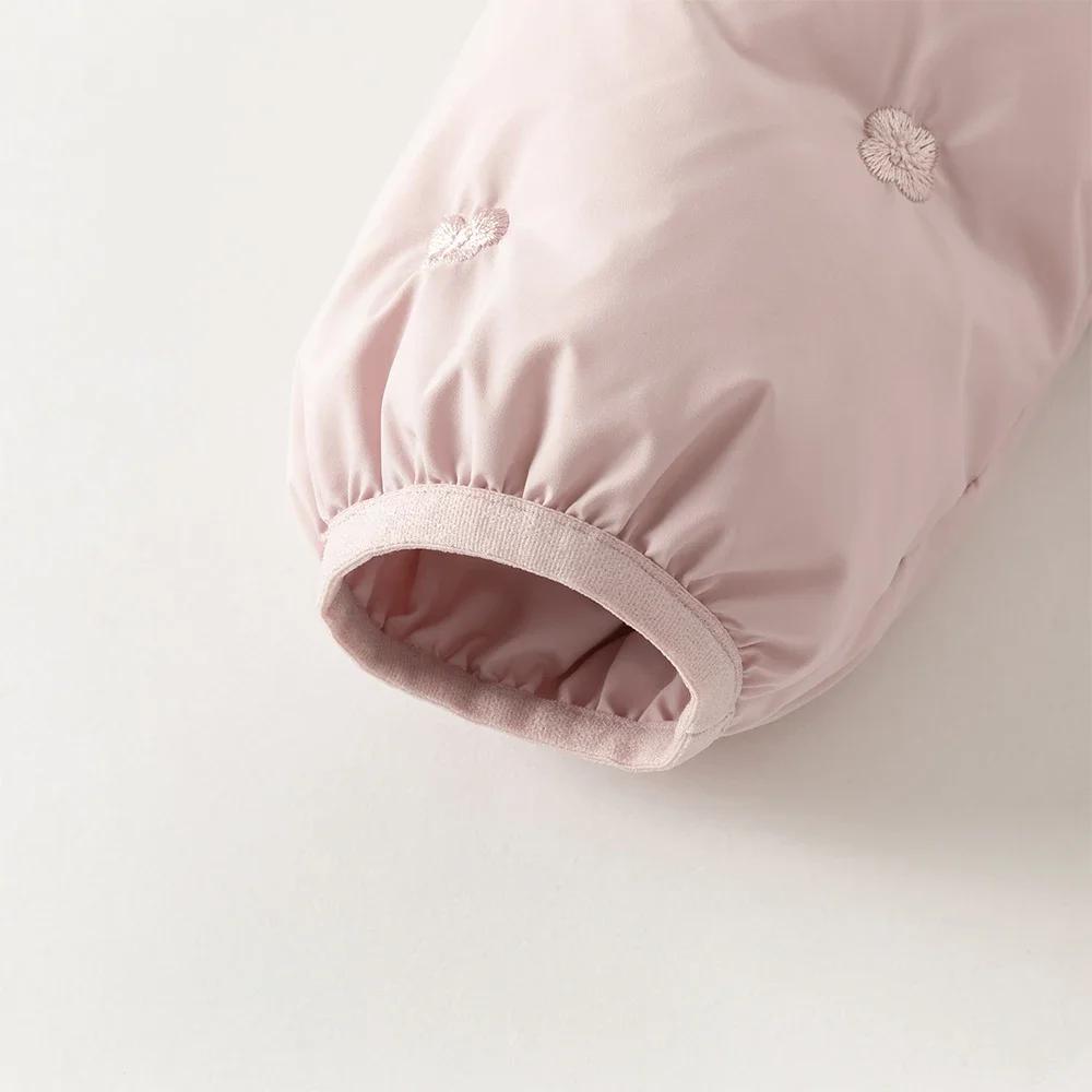 Dave Bella enfants filles Parka hauts hiver mode confortable duvet de canard blanc enfants doux mign