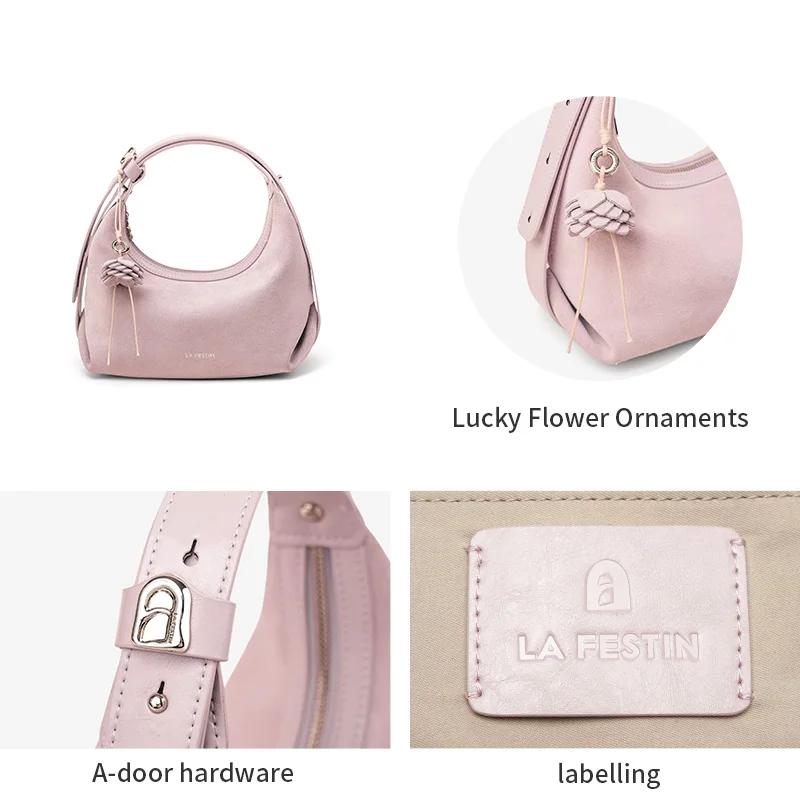 LA FESTIN Original sac à main femmes nouveaux sacs à bandoulière mode demi-lune sac à bandoulière ma