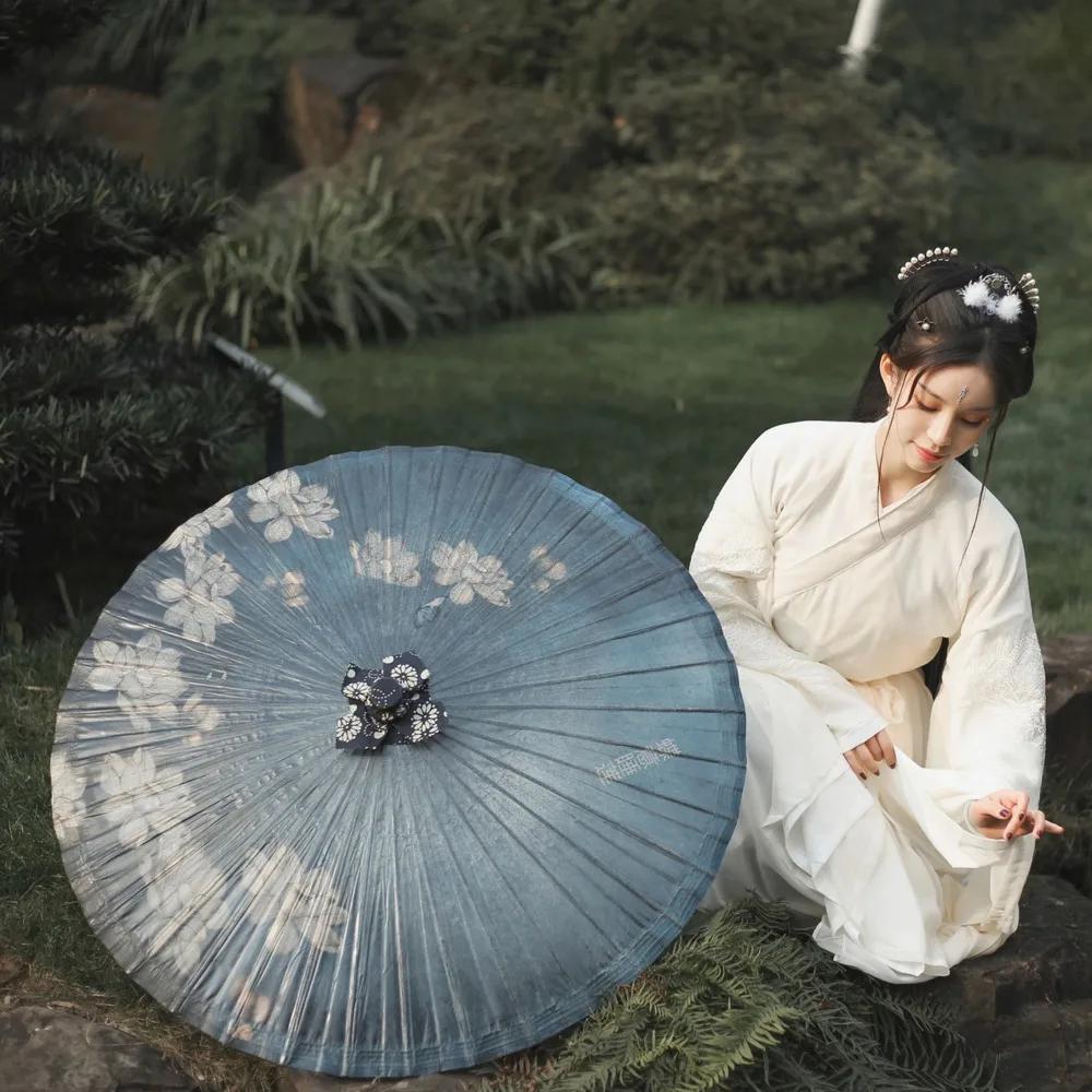 Injgrill-Parapluie japonais pour femmes, 82cm, sans fleurs, danse des prHub, décoratif, chinois, pap