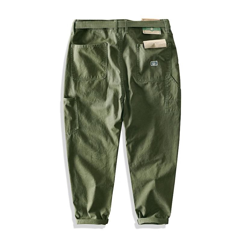 Pantalon de travail polyvalent Yu Wenle Amekaji pour homme, style rétro américain, pantalon cargo te