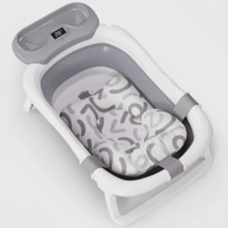Baignoire pour enfants en promotion, baignoire pliable pour nouveau-nés avec détection intelligente 