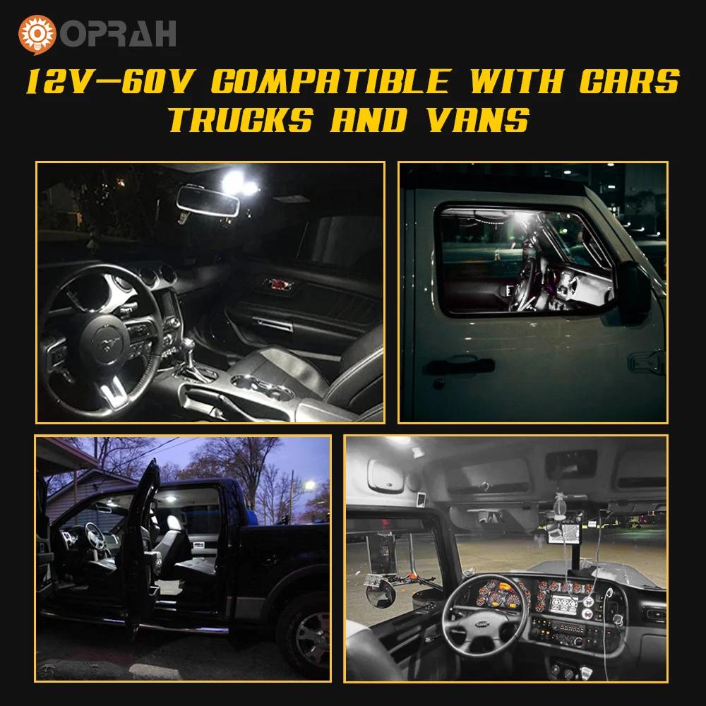 10 pièces 12V 24V LED T10 W5W 194 168 voiture camion feux de signalisation Canbus 2016SMD pas d'erre