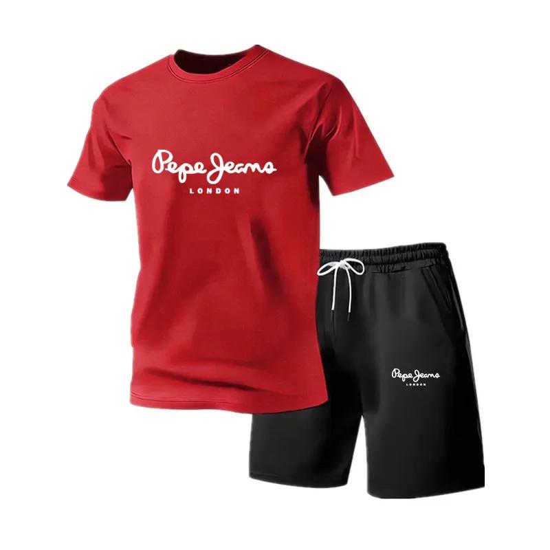 Nouvel ensemble de vêtements de sport d'été pour hommes, t-shirt à manches courtes et short, ensembl