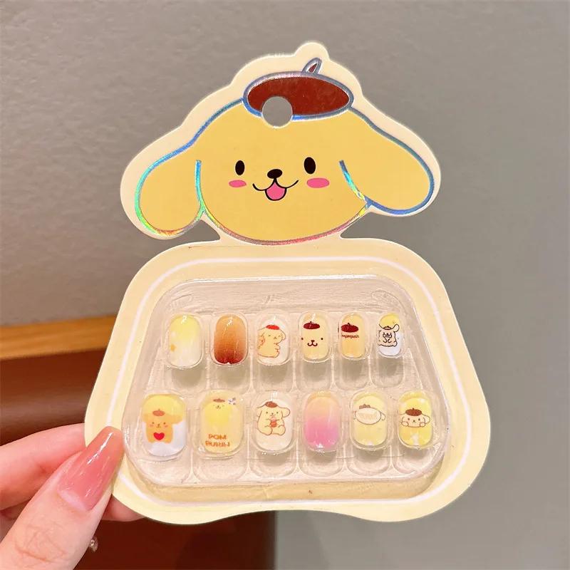 Accessoire de dessin animé Kawaii Hello Kitty avec nail art, décoration de main raffinée avec armure