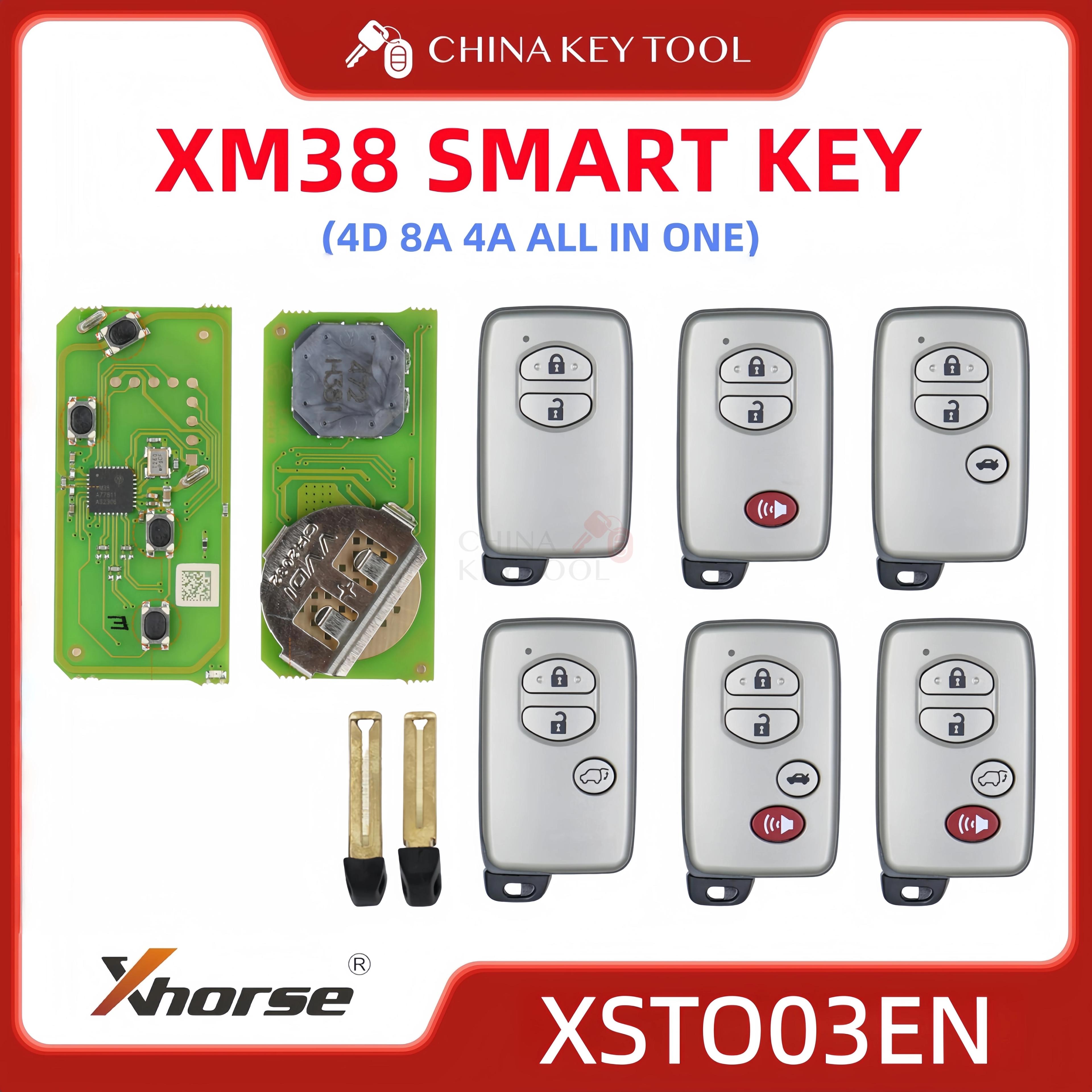 Xhorse XM38 clé intelligente télécommande 4D 8A 4A tout en un pour Toyota Lexus: XSTO03EN Version mo