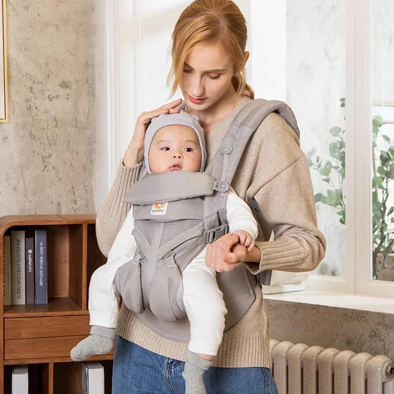 Egobaby 360 Omni Porte-bébé Ergonomique en Coton Respirant avec Bretelles et Ceinture de Taille 360