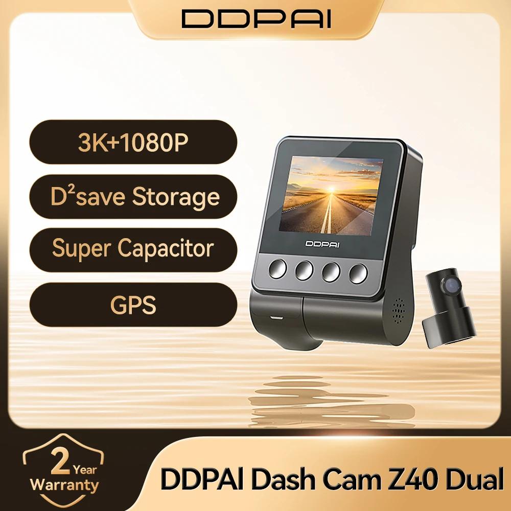 DDPAI Z40 Dash Cam caméra de voiture enregistreur Sony IMX335 1944P HD vidéo GPS suivi 360 Rotation 