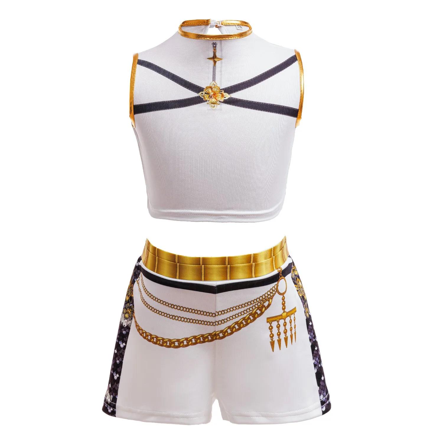 4 5 6 7 8 9 10 11 12 ans K-POP filles vêtements ensembles Cosplay 3 pièces filles costumes Version c