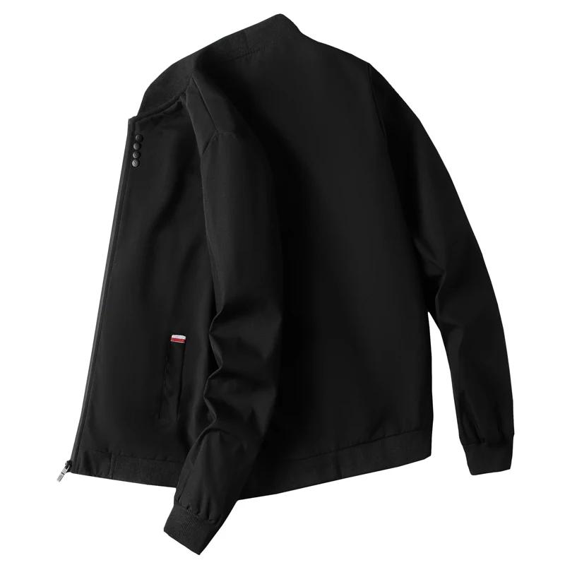Veste d'automne mince à manches longues pour hommes M-4XL uniforme de baseball veste de cyclisme cou