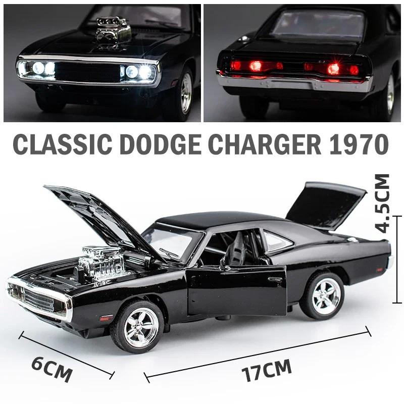 Modèle de voiture de sport en alliage Dodge Charger, Simulation 1:32, voiture de luxe, jouet pour en