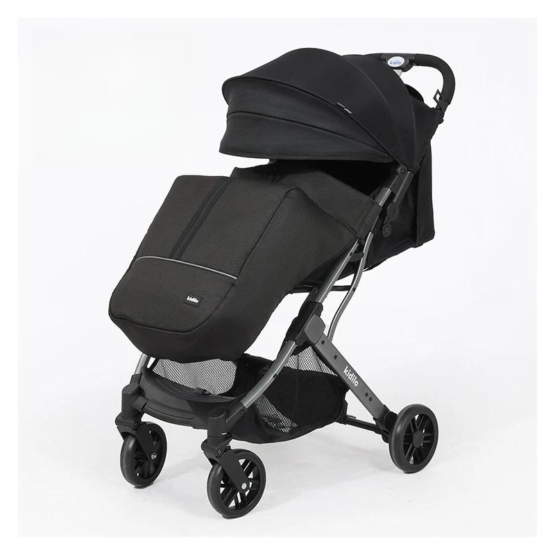 Poussette pour bébé à Absorption des chocs, paysage élevé, portable, pliable, de voyage, assise et a