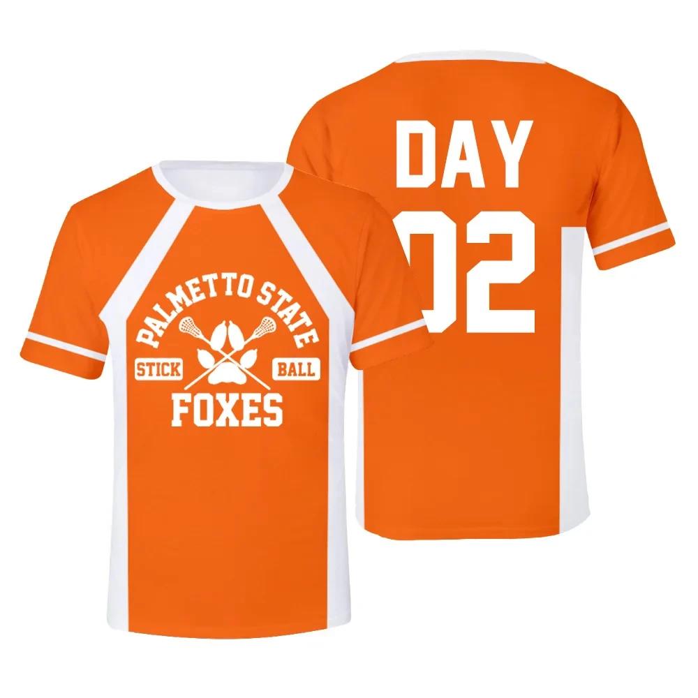 Nouveau The Foxhole Court Palmetto State Foxes crosse Jersey Cosplay WILDS MINYARD 3D T-shirt hommes