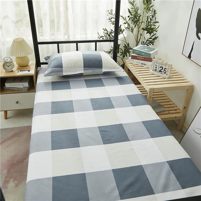 Drap de lit imprimé 120 polyester, draps plats, linge de lit, couvre-lit simple, textile de maison m