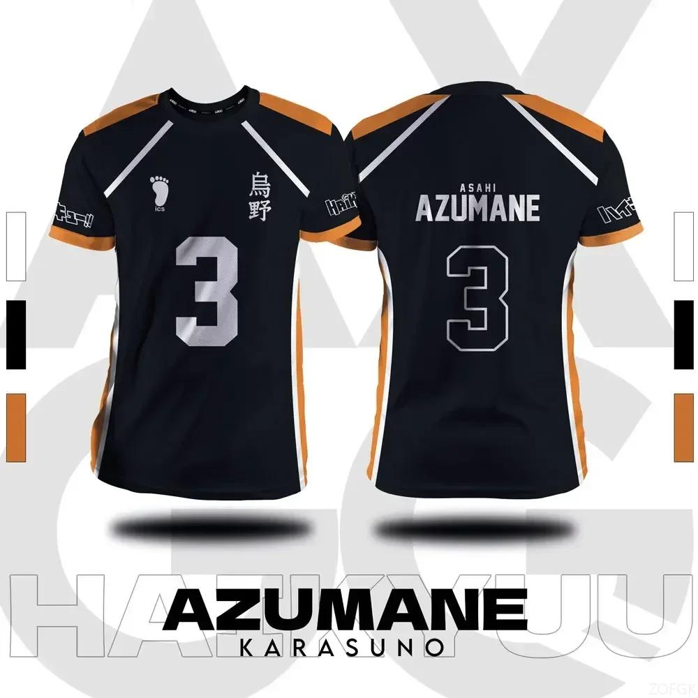 Haikyuu Fukurodani Hinata dessin animé Cosplay hommes maillot été à manches courtes enfants t-shirt 