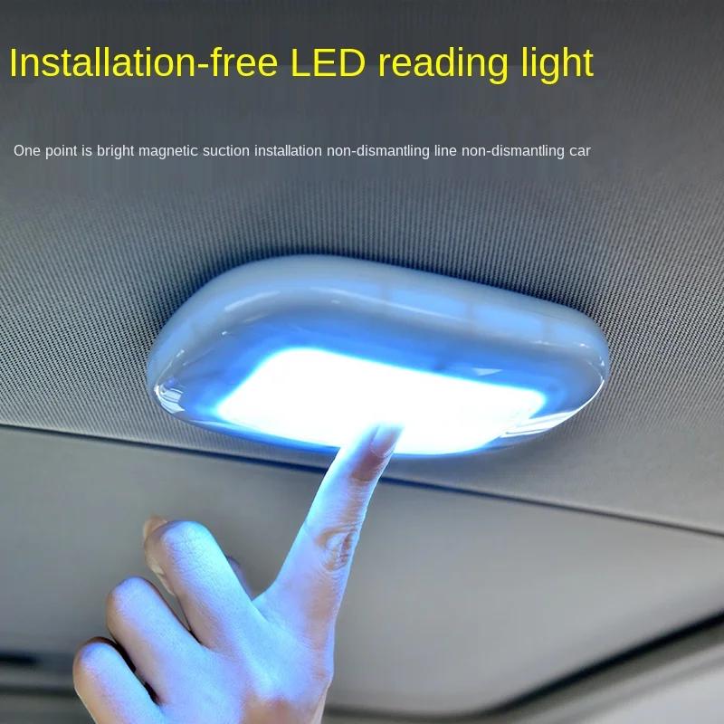 Plafonniers de voiture 10 LED veilleuse de lecture USB charge magnétique dôme lampe coffre lampe lum