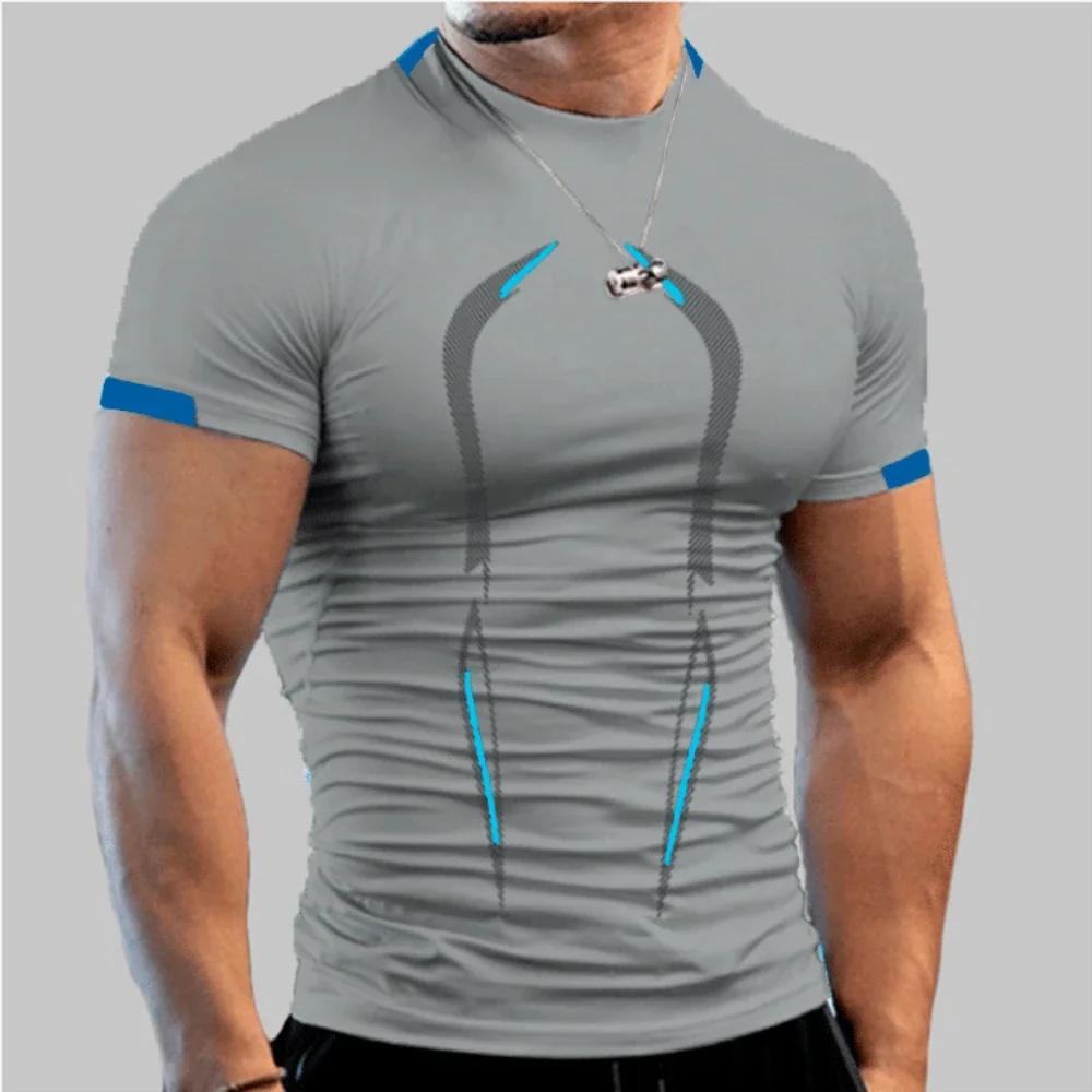 Nouveaux vêtements de sport d'été T-Shirt respirant pour hommes T-Shirt de Jogging à séchage rapide 