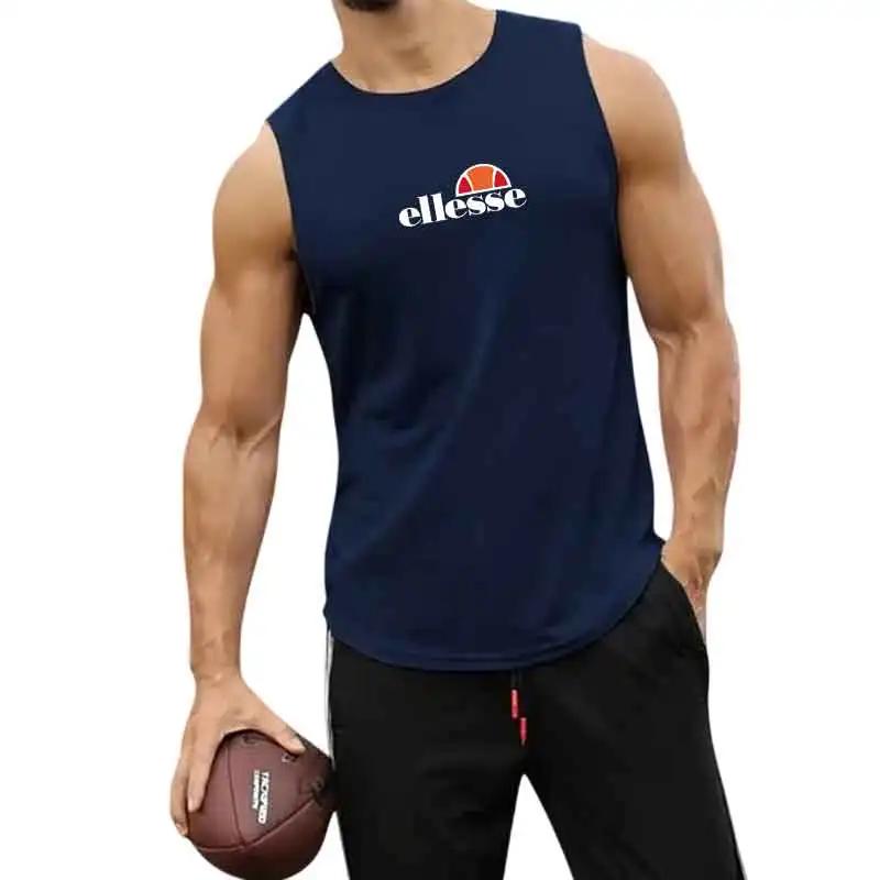 Gilet de sport sans manches pour hommes, camisole ample pour la course, l'entraînement, le basketbal