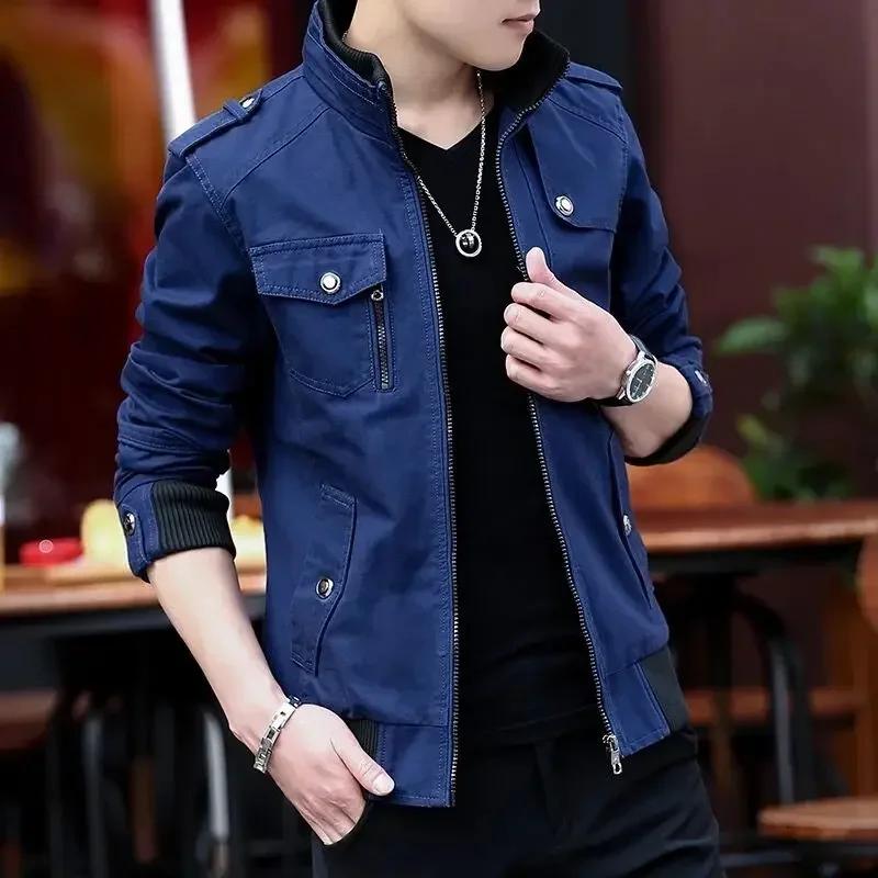 Vestes cargo pour hommes nouvelle mode bombardier vêtements pour hommes simple style britannique cha