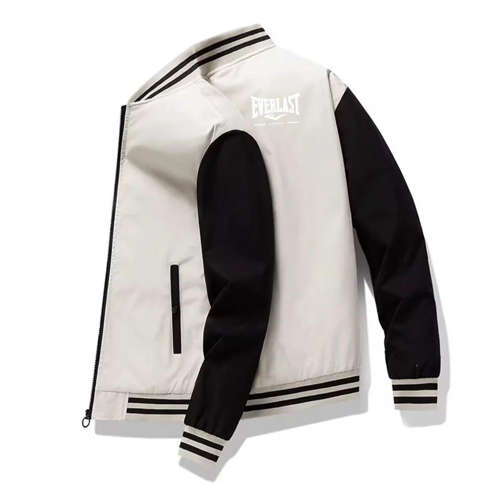Veste décontractée pour homme avec imprimé, couleurs tendance printemps-automne, style baseball, nou