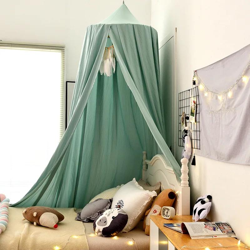 Moustiquaire pour Enfants, Rideau CPull pour Bébé, Décor de Lit, Tente de Face, Chambre de Princesse