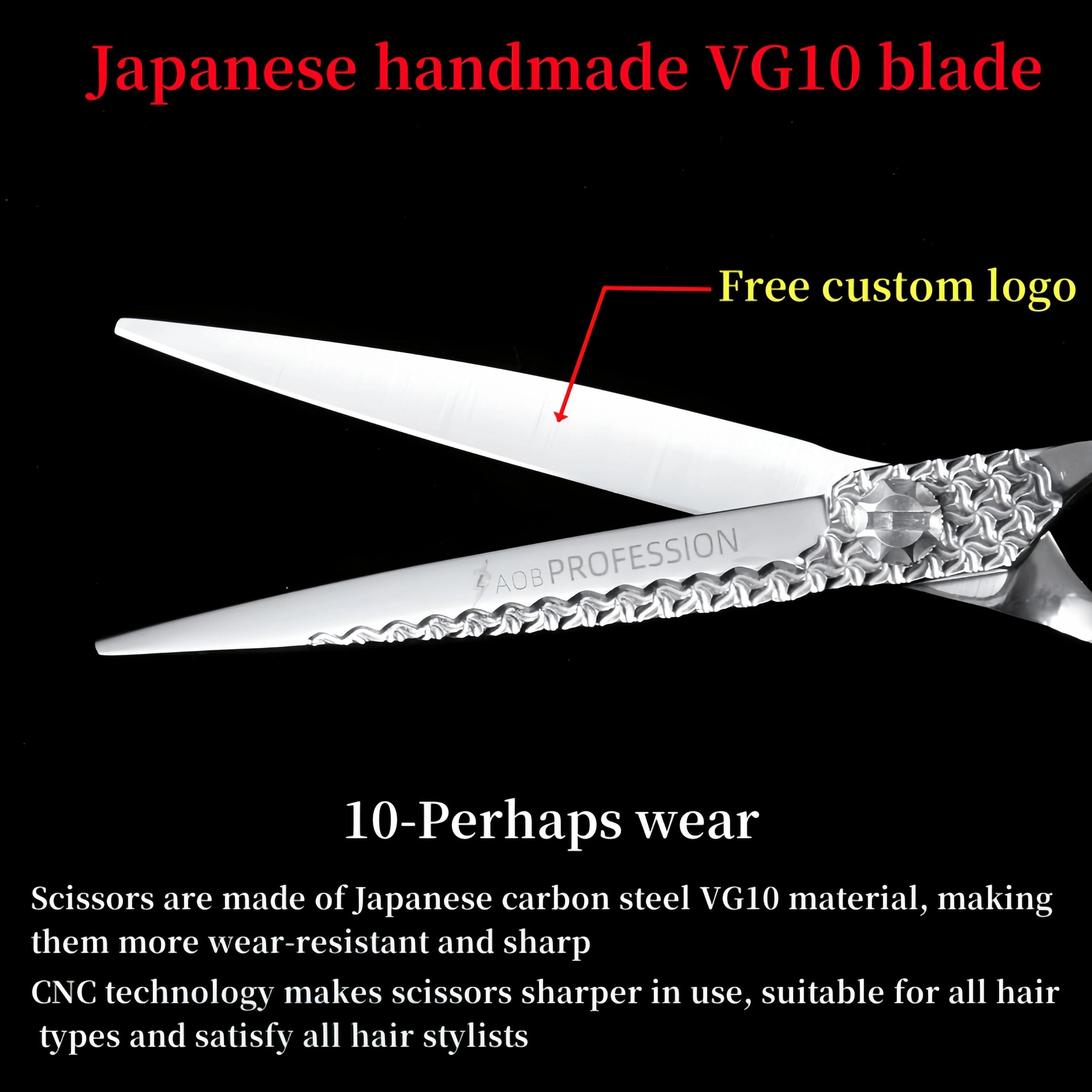 HISADA ciseaux de coiffeur professionnels 7.0 pouces machine de coupe de cheveux VG10 matériel cisea