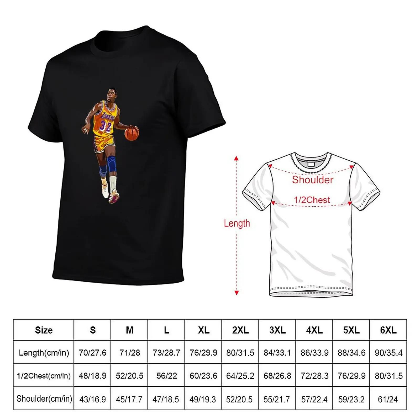 T-Shirt Magic Johnson Vintage pour hommes, chemises d'affliction, vêtements d'été, médicaments, gran