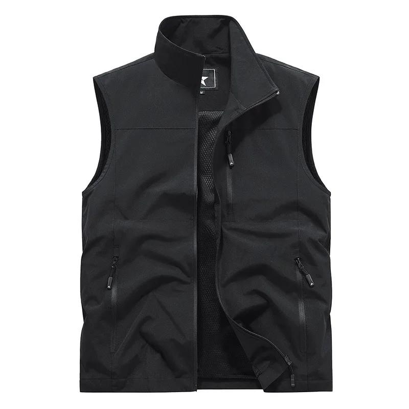 FGKKS 2024 gilet décontracté en plein air pour hommes grande poche manteau de mode conception de hau