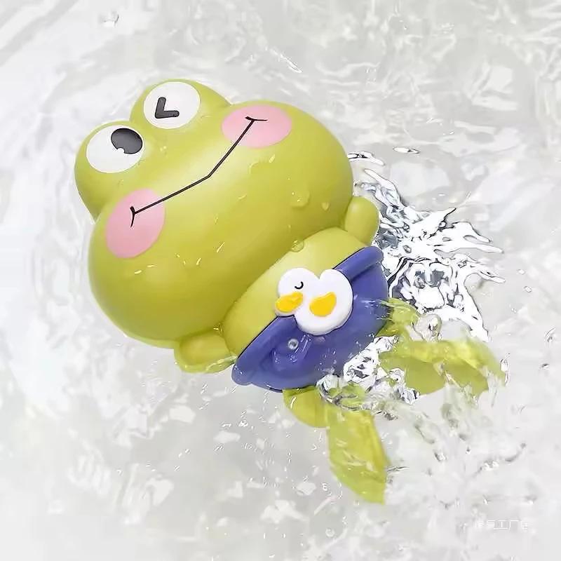 Jouets de bain de grenouille de natation à remonter pour les tout-petits, jouet d'eau Montessori ABS