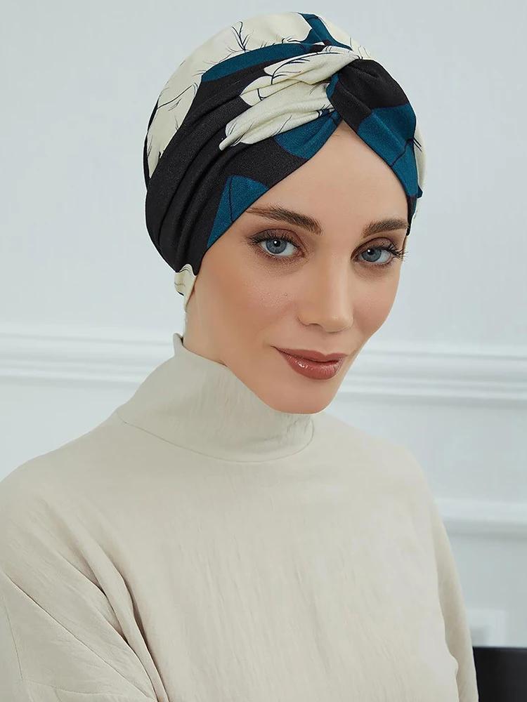 Hijabs musulmans pour femmes, turban instantané, couvre-chef élastique doux, casquette de chimio res