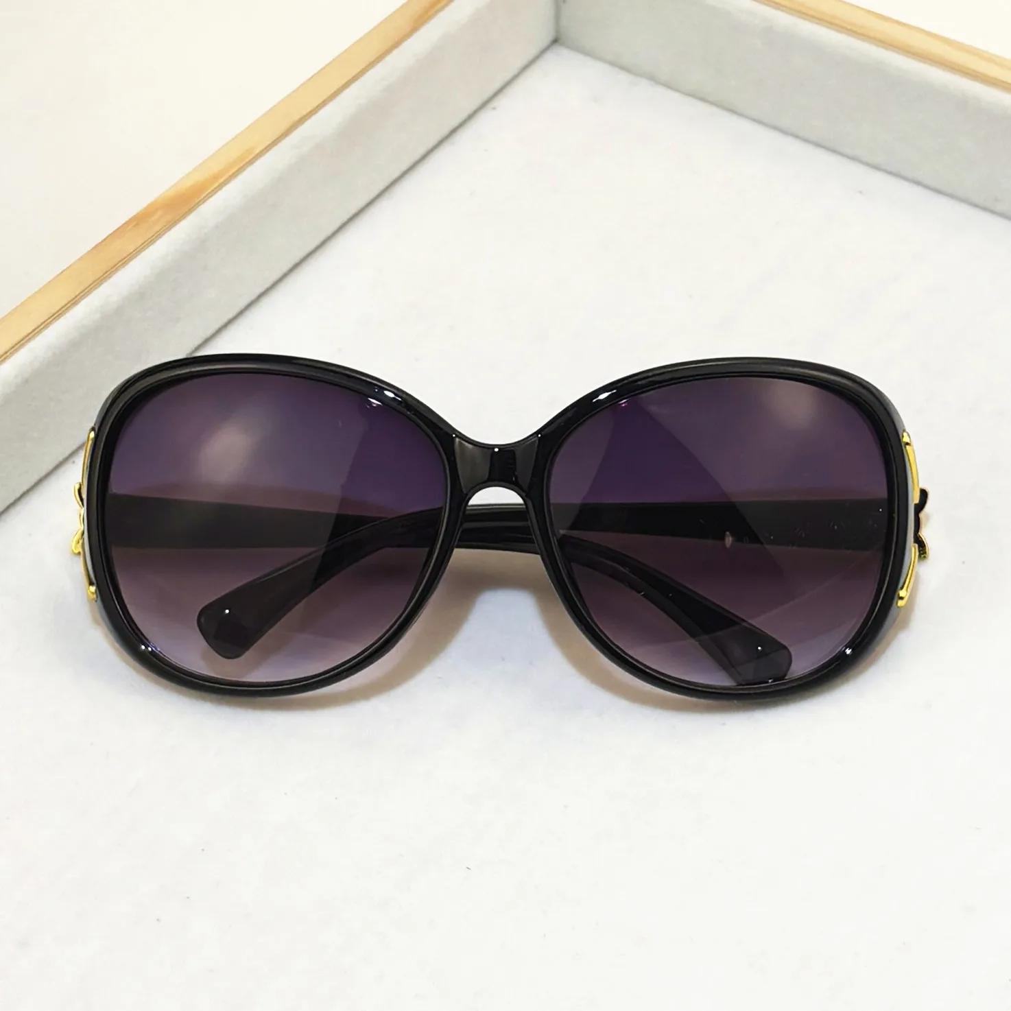 Lunettes de soleil en plastique pour femmes, 3 pièces, à la mode, grand cadre nickel é, UV400