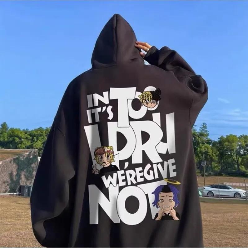 Sweat à capuche 8XL, coupe ample, Hip Hop, tendance, chanteur, Alphabet, vêtements américains pour h