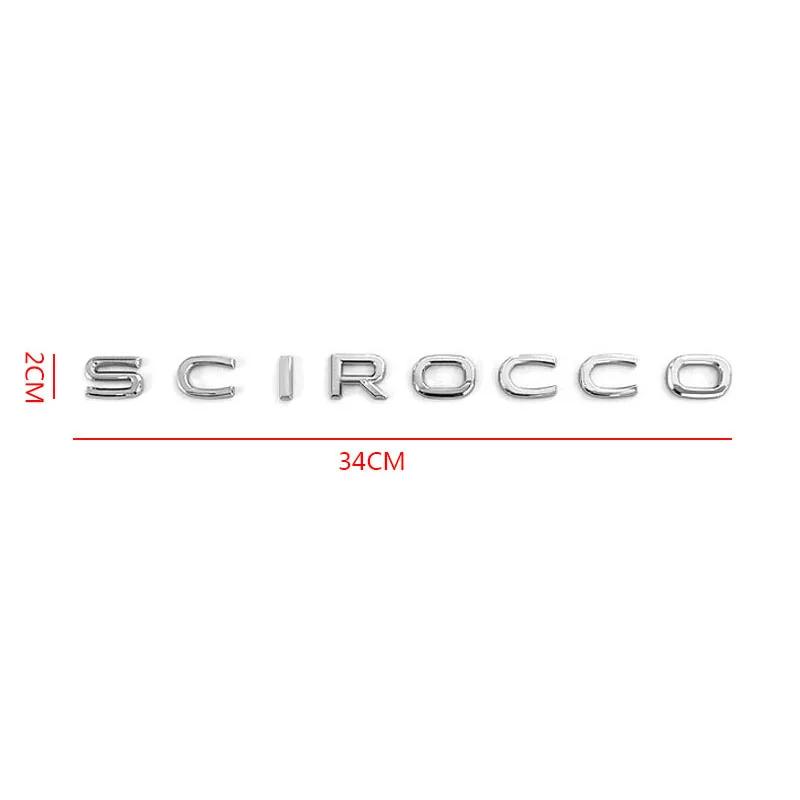 Emblèmes de voiture Scirocco de haute qualité en plastique ABS pour la décoration du coffre