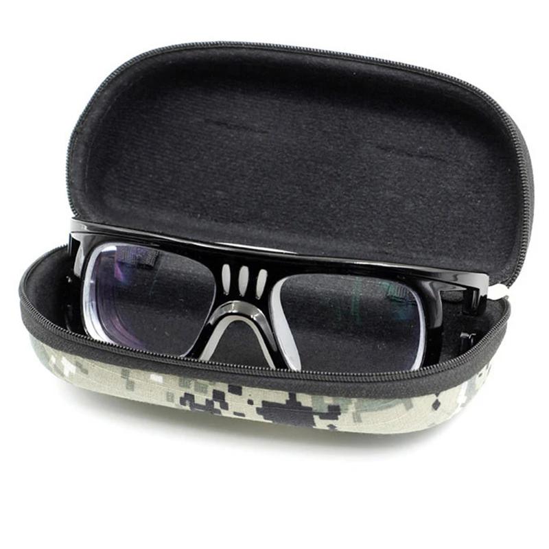 Étui à lunettes de Camouflage, boîte à fermeture éclair pour Sports de plein air, étui épais Anti-st