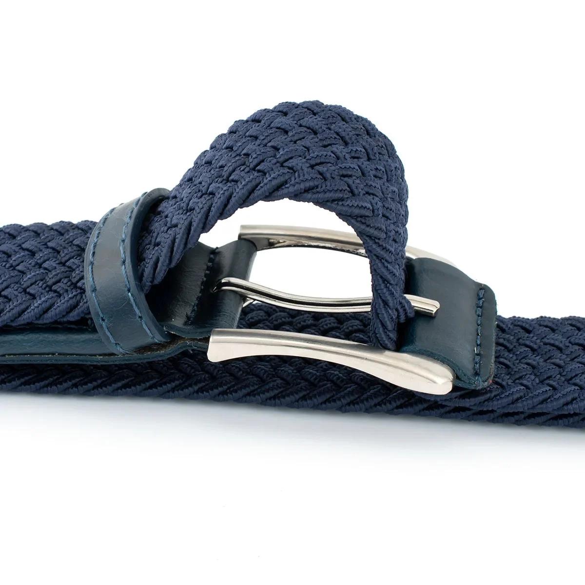 Ceinture à boucle ardillon en alliage tissé et respirant pour hommes et femmes, jean décontracté de 