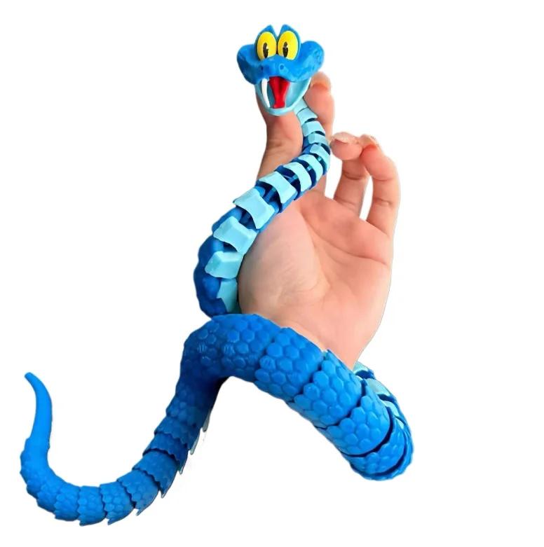 Nouveau Serpent Gary : Serpent articulé de simulation Disney Zootopia 2, modèle de serpent Gary impr