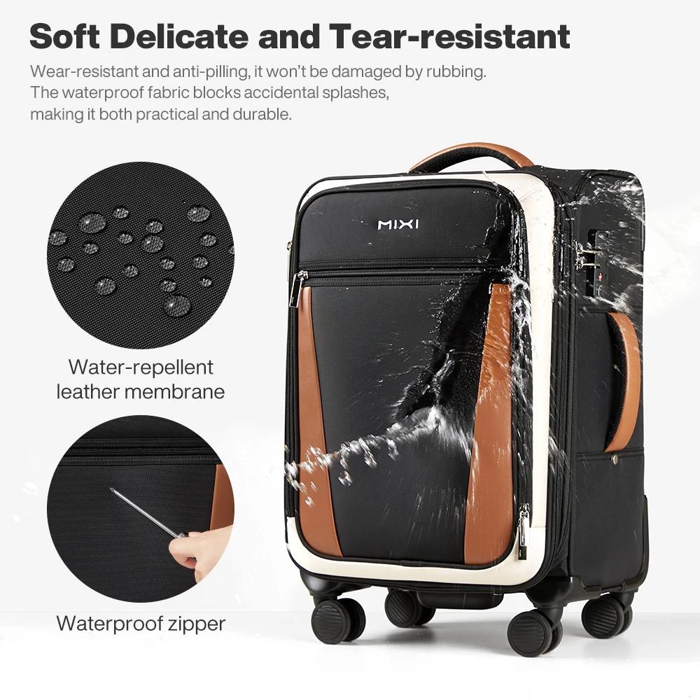 Mixi 20 pouces hommes voyage d'affaires Oxford bagages femmes valise à main Spinner roues sac roulan