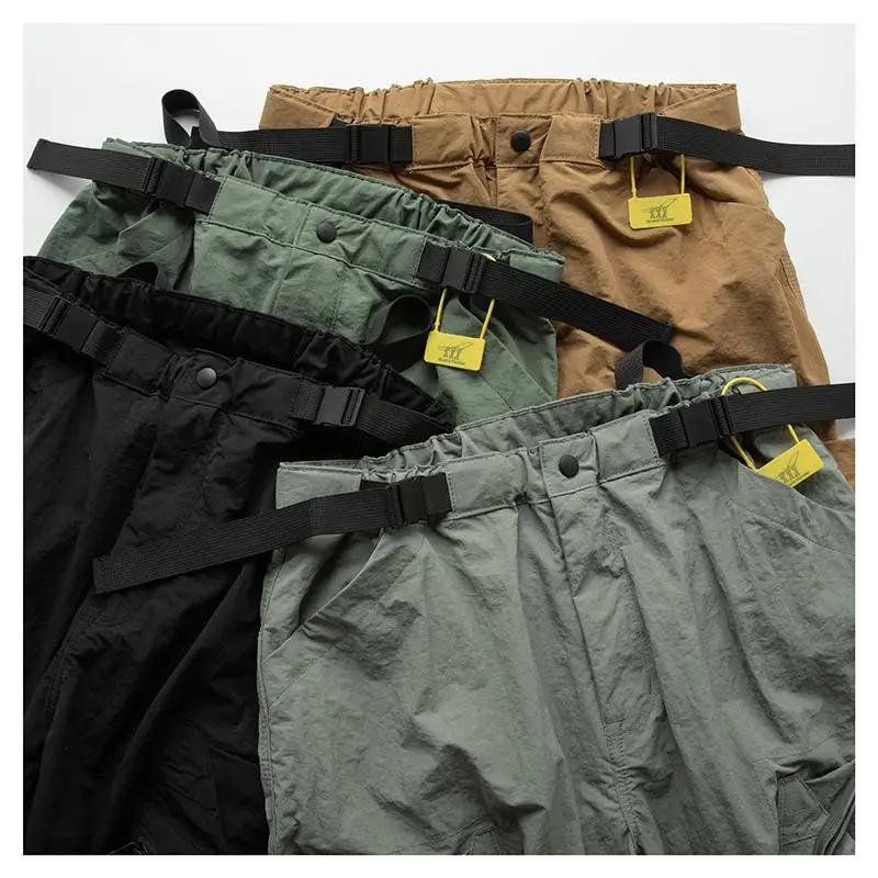 Pantalon multifonctionnel multi-poches pour homme, salopette décontractée rétro, ample, montagne, ex