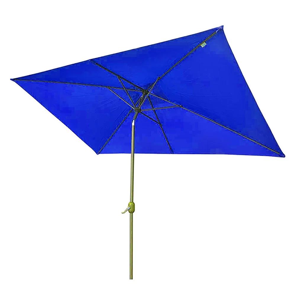 Parasol de jardin blanc pour réunions extérieures, grand couvercle de parapluie, processus d'install