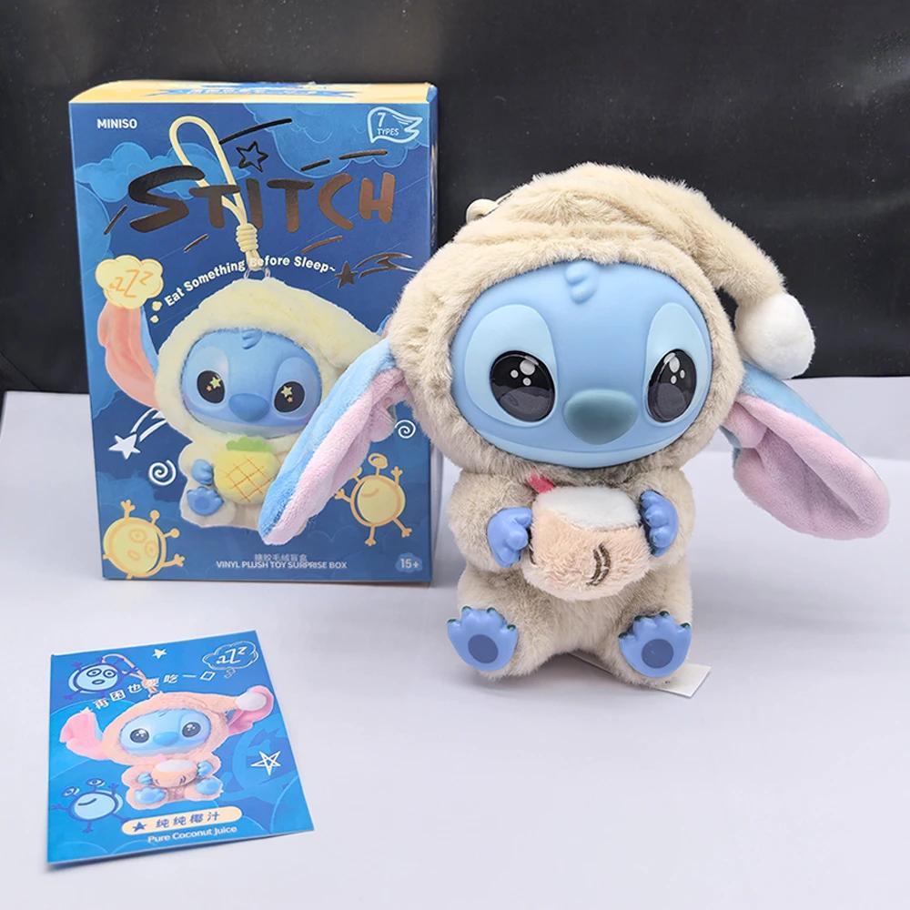 Boîte aveugle en peluche, série Stitch Eat Alething Before Sleep, pendentif, poupée mignonne, orneme
