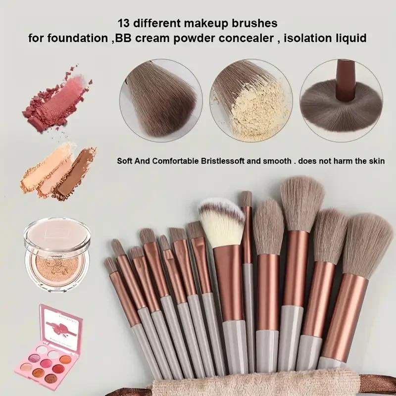 Ensemble de pinceaux de maquillage pour femme, fard à barrage, surligneur, correcteur, fard à joues,