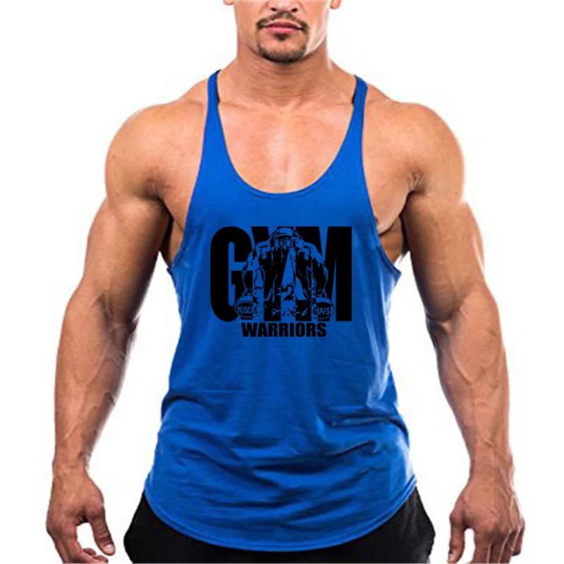 Débardeur de musculation pour hommes, vêtements de sport de marque, en coton respirant, gilets muscu