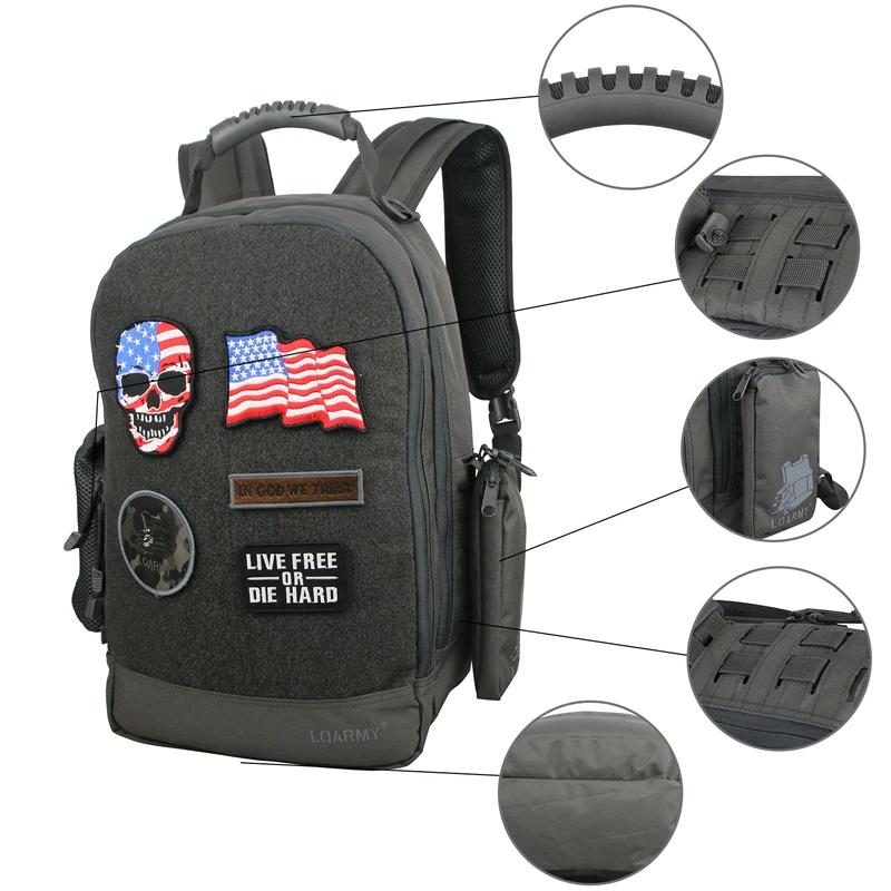 Sac à dos militaire extérieur étanche pour homme, sac pour ordinateur portable multifonction, 35L