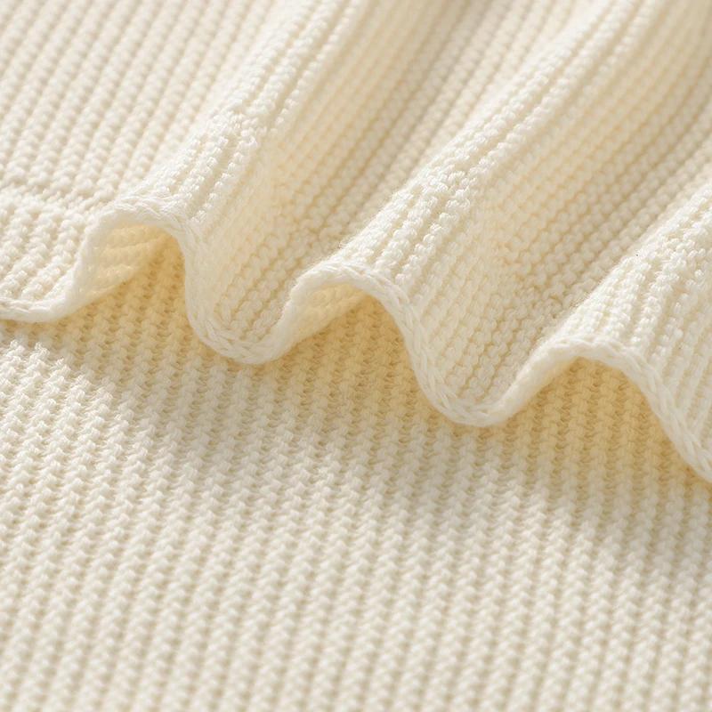 Couvertures pour bébé 100x80cm, tricot en coton, pour nouveau-né, garçon et fille, poussette, lit, l