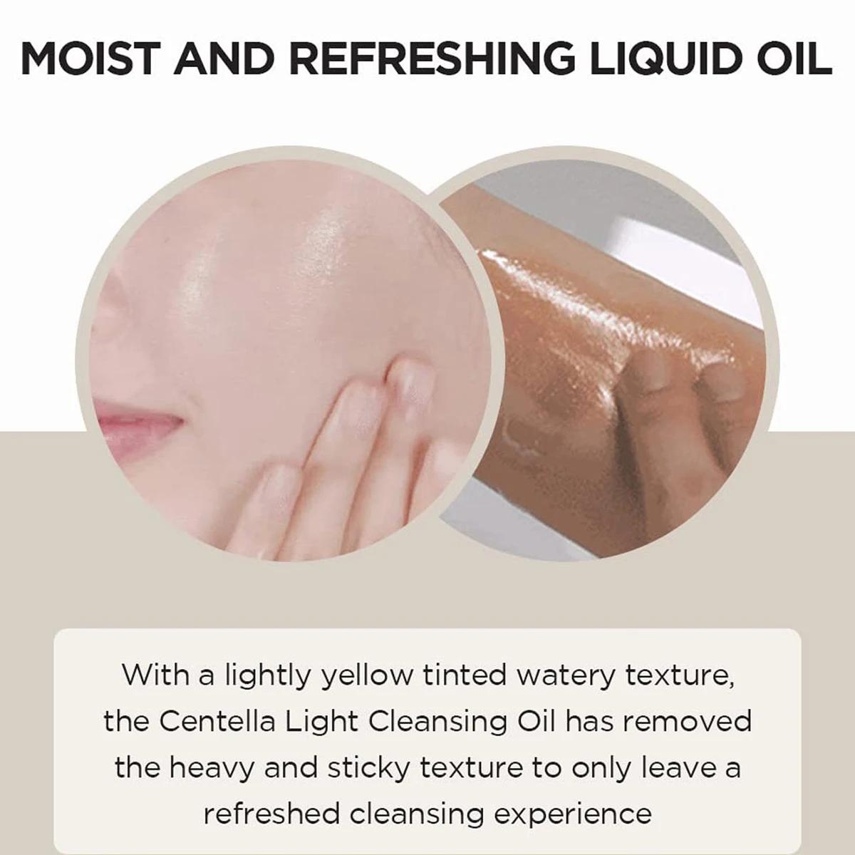 SKIN1004 Huile nettoyante légère à la Centella de Madagascar, texture légère, non grasse, cosmétique