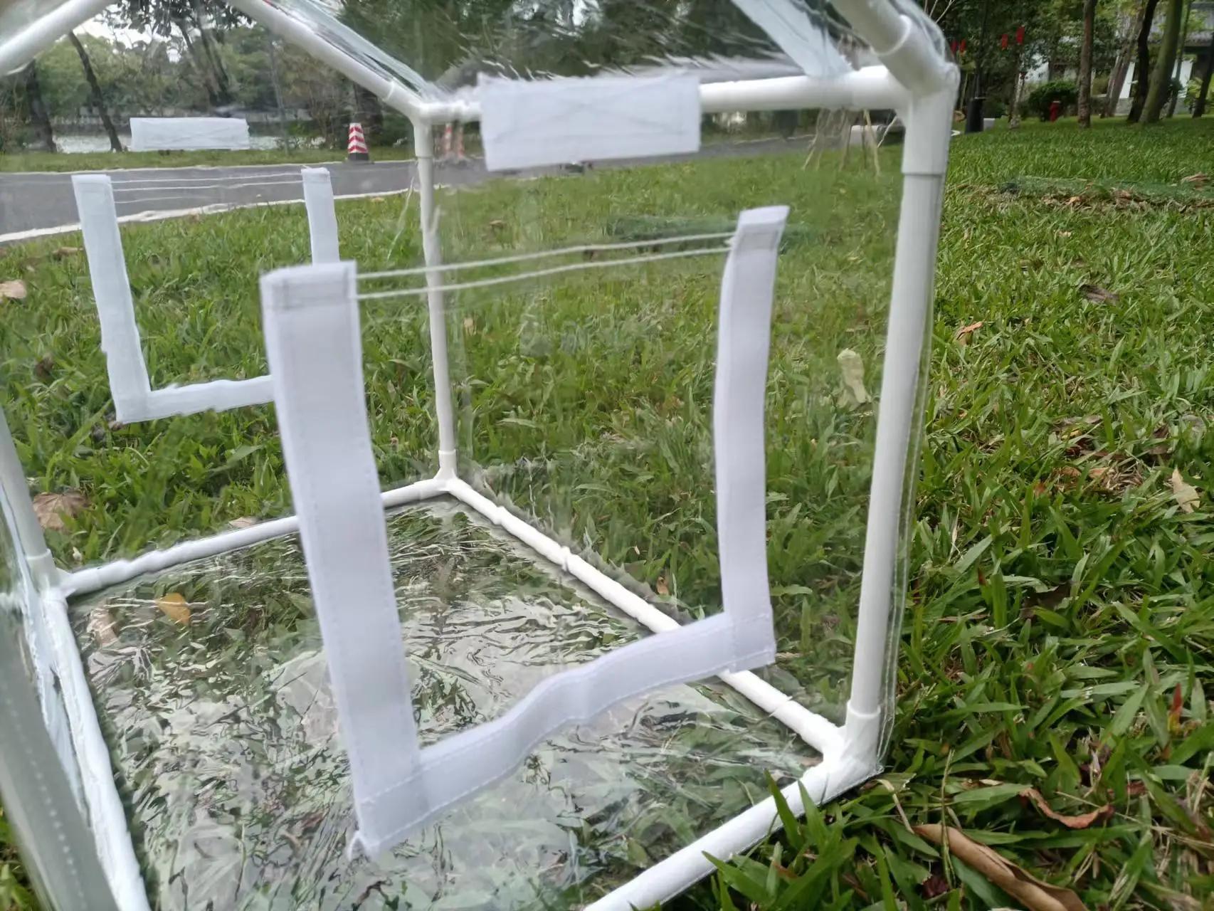 Abri de pluie de serre portable adapté à une utilisation intérieure et extérieure dans les cours - c