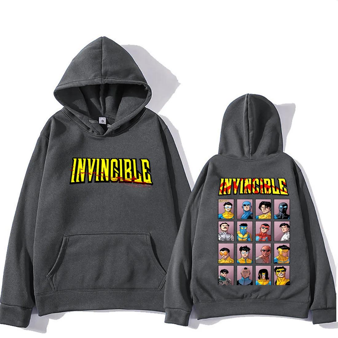 Invincible Mark super-héros Double face sweat à capuche imprimé hommes femmes harajuku vêtements pol