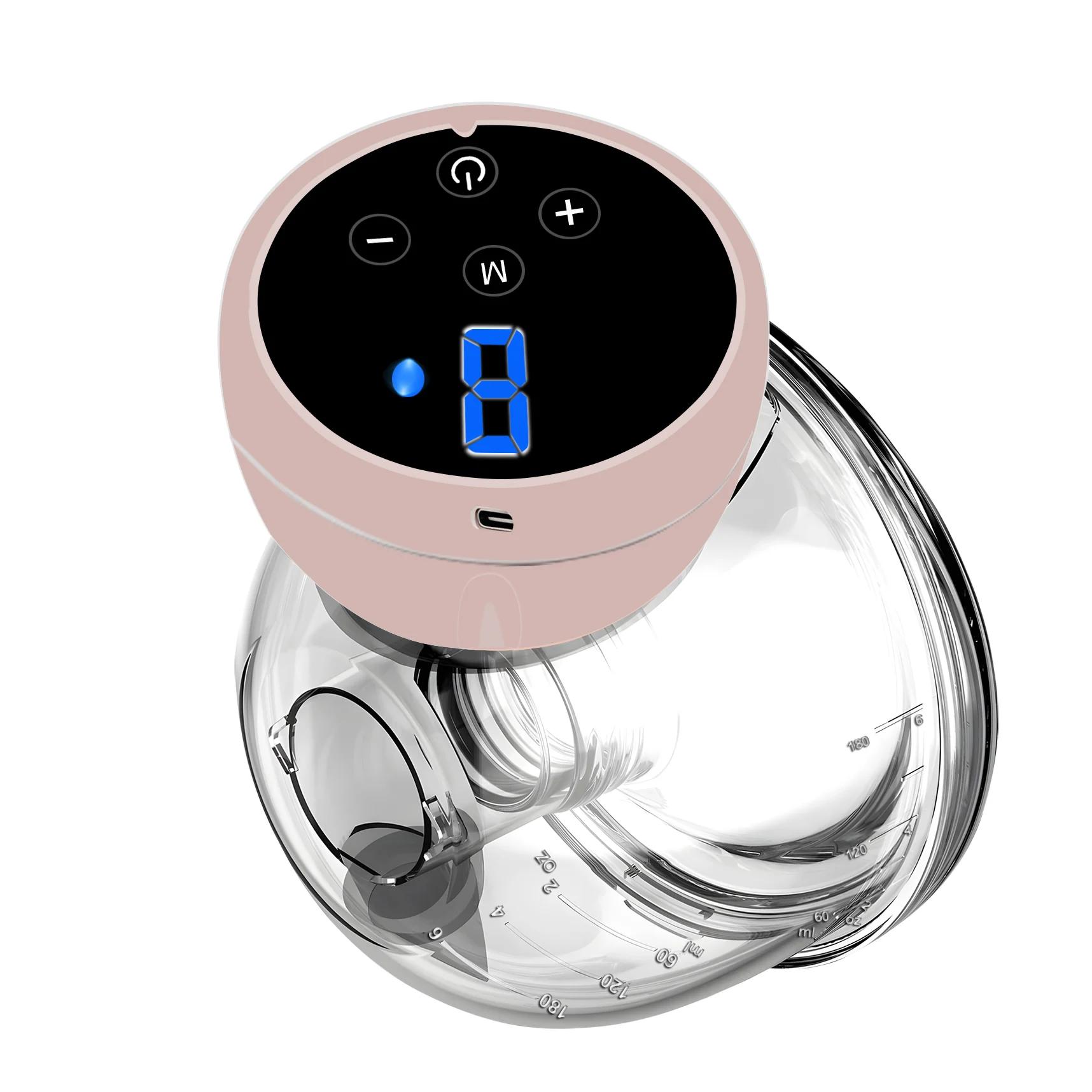 Tire-lait portable sans fil - Tire-lait électrique rechargeable mains libres avec collecteur de lait