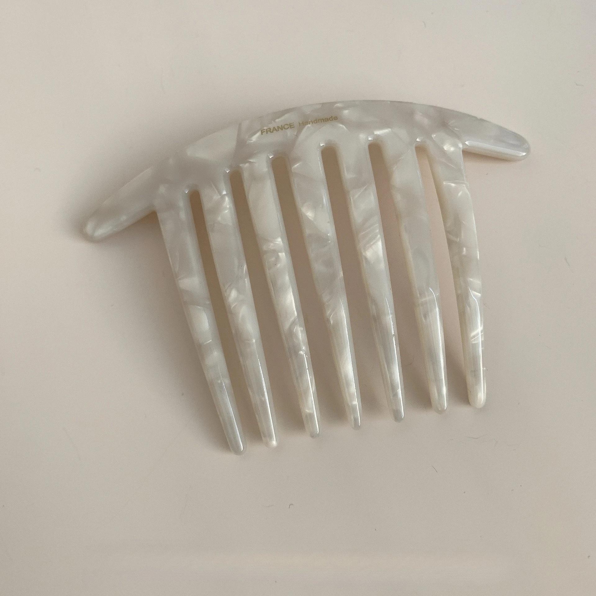 Épingle à cheveux française en forme de U, avec peigne à tête de boulette de viande, moderne, Simple