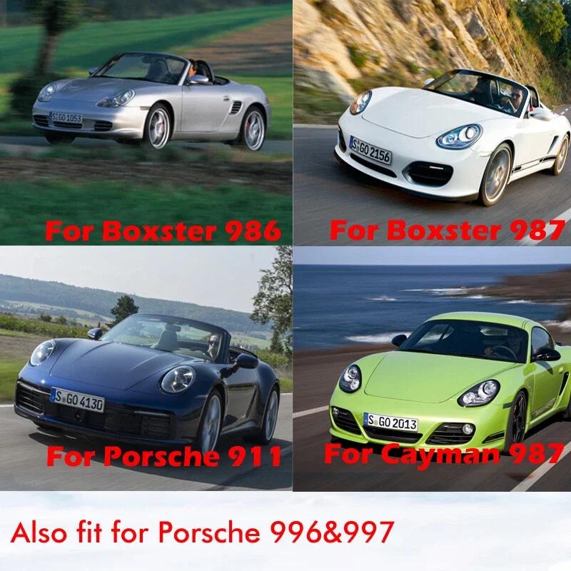 Couvercle de miroir de vanité pare-soleil noir, pièces de rechange adaptées à la Porsche 996 997 911
